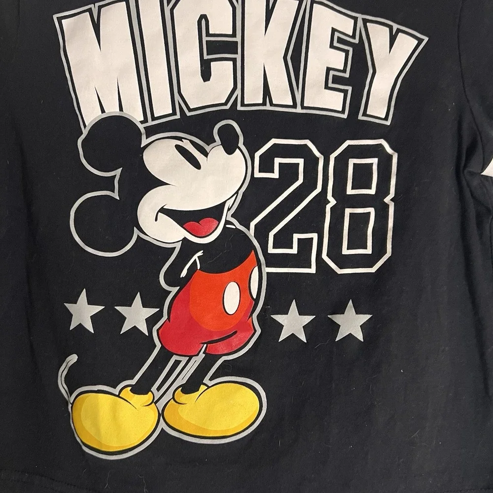 Mickey Mouse Original 28 Tshirt Sz Large Kids Black‎ Graphic Print
